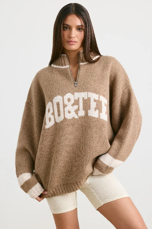 casual-oversized-half-zip-knit-jumper-espresso