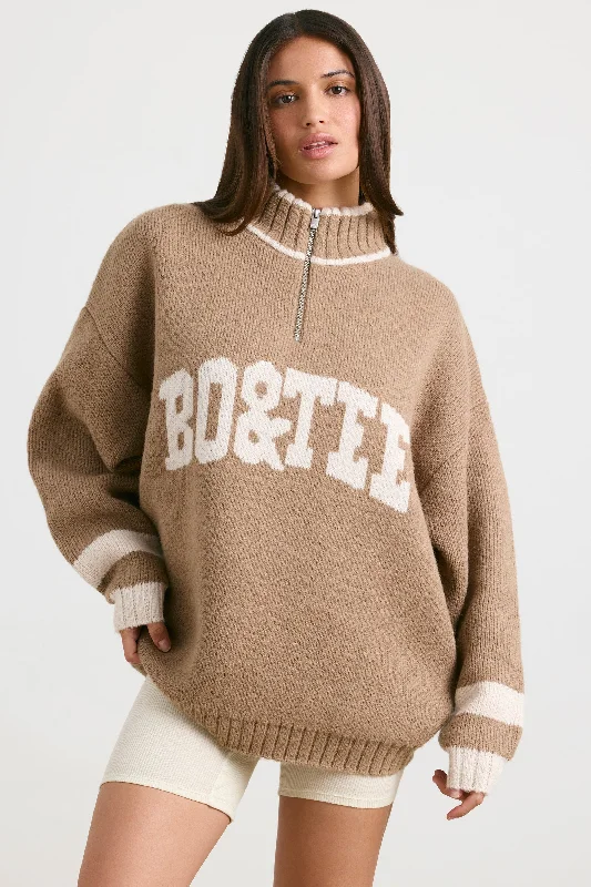 casual-oversized-half-zip-knit-jumper-espresso