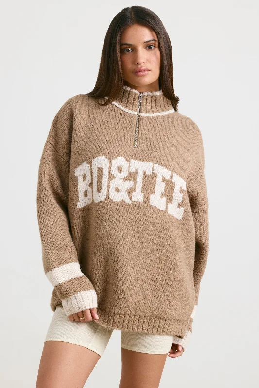 casual-oversized-half-zip-knit-jumper-espresso