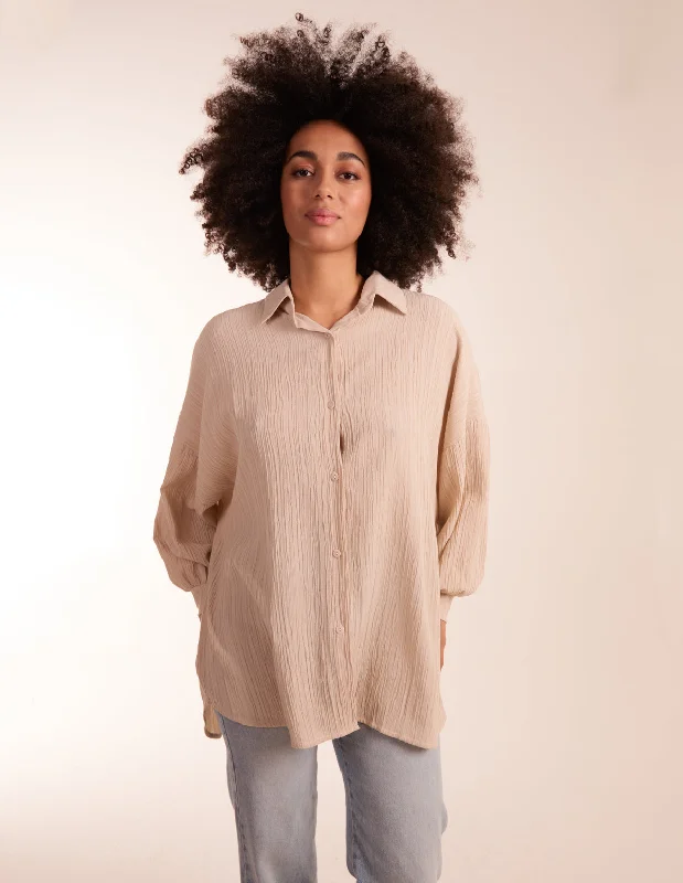 Crinkle Oversized Shirt