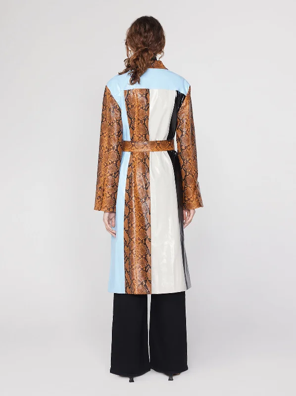 dominique-cornflower-blue-snakeskin-vinyl-coat