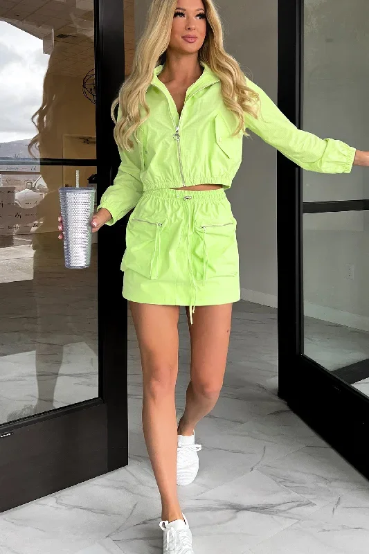 early-start-crop-jacket-mini-skirt-set-lime