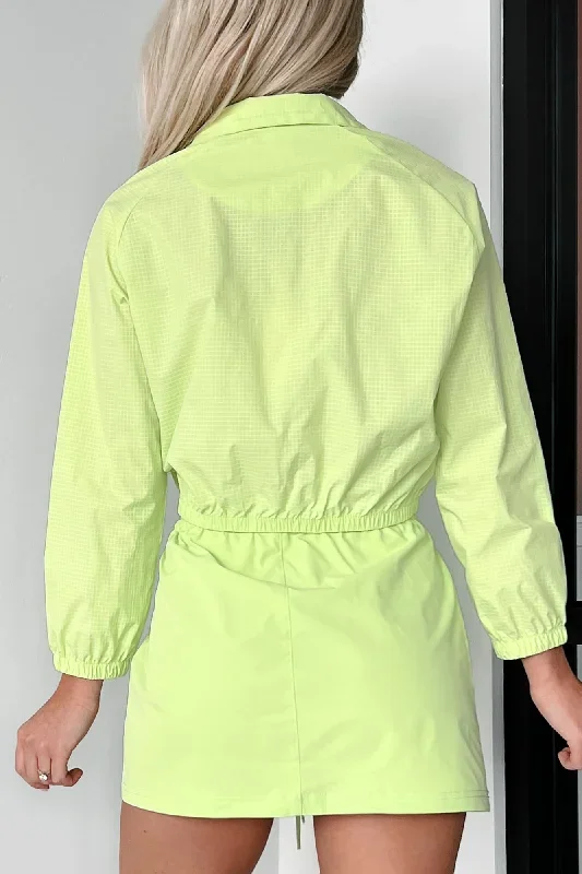 early-start-crop-jacket-mini-skirt-set-lime