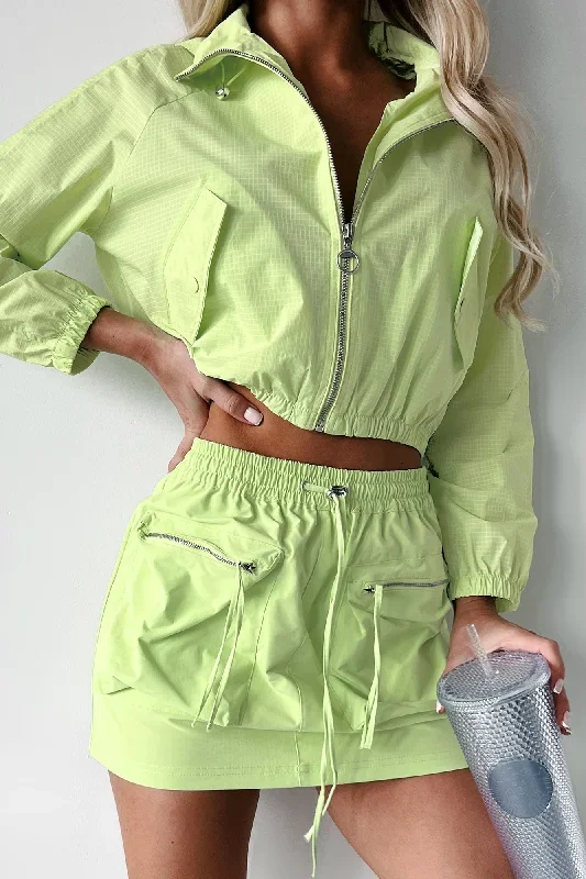 early-start-crop-jacket-mini-skirt-set-lime