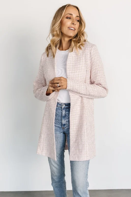 Fanny Plaid Jacket | Pink