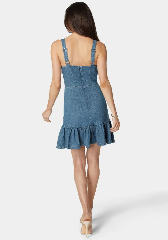 front-tie-fit-and-flare-denim-dress-mezzo-wash