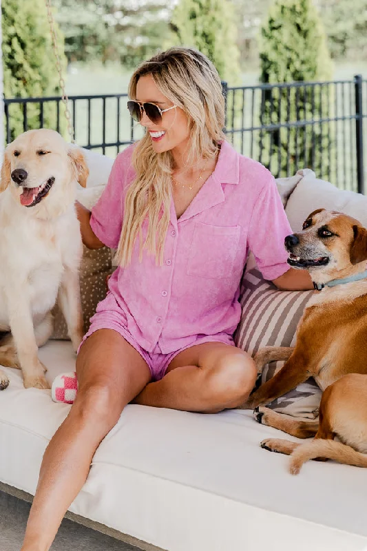 girls-just-wanna-have-fun-pink-button-up-terry-lounge-top