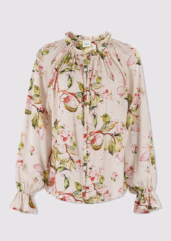 gossamerrosegardenprintlaceinsertblouse