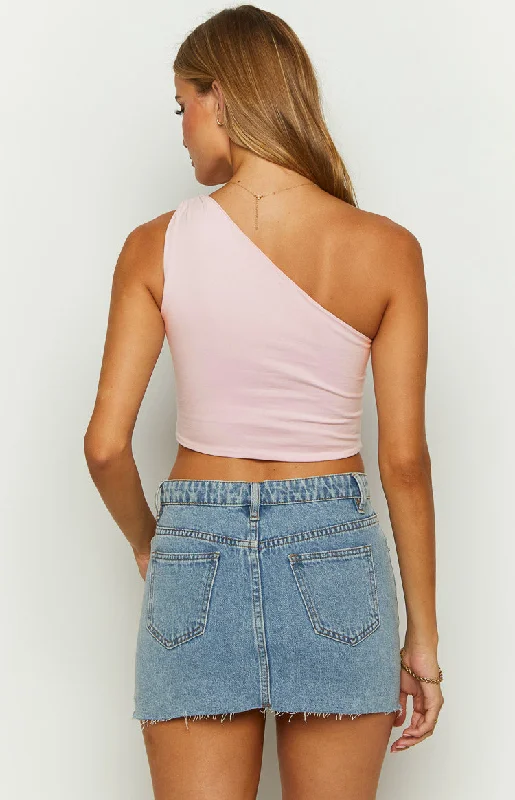 hamilton-pink-one-shoulder-crop-top