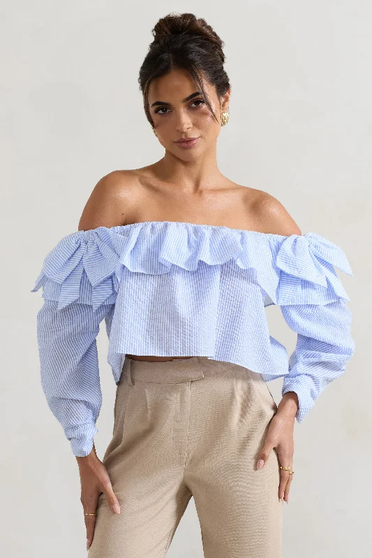 harbour-blue-pinstripe-bardot-puff-sleeve-top-with-bows-cl134018229