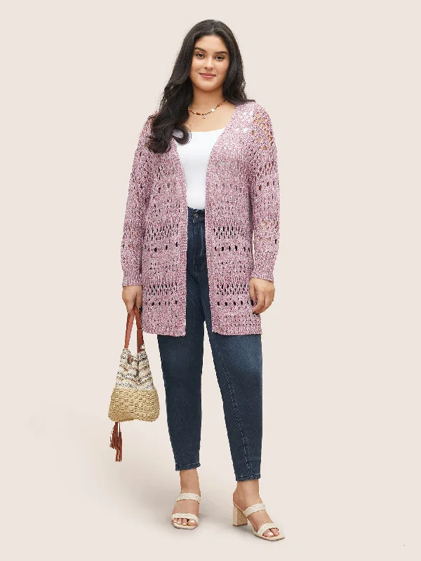 heather-hollow-out-drop-shoulder-cardigan