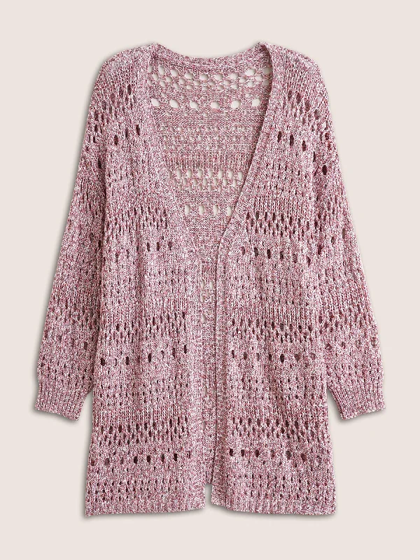 heather-hollow-out-drop-shoulder-cardigan