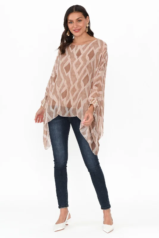 jacari-beige-geo-silk-layer-top