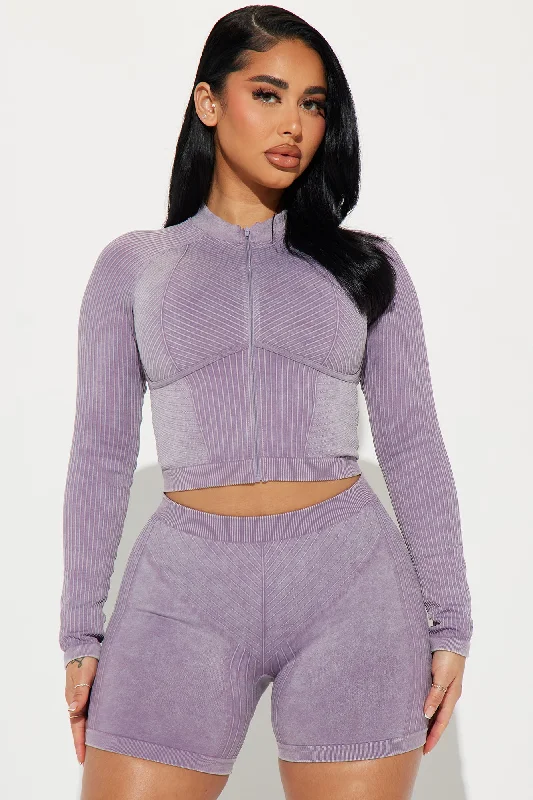 Kara Seamless Active Jacket - Lavender