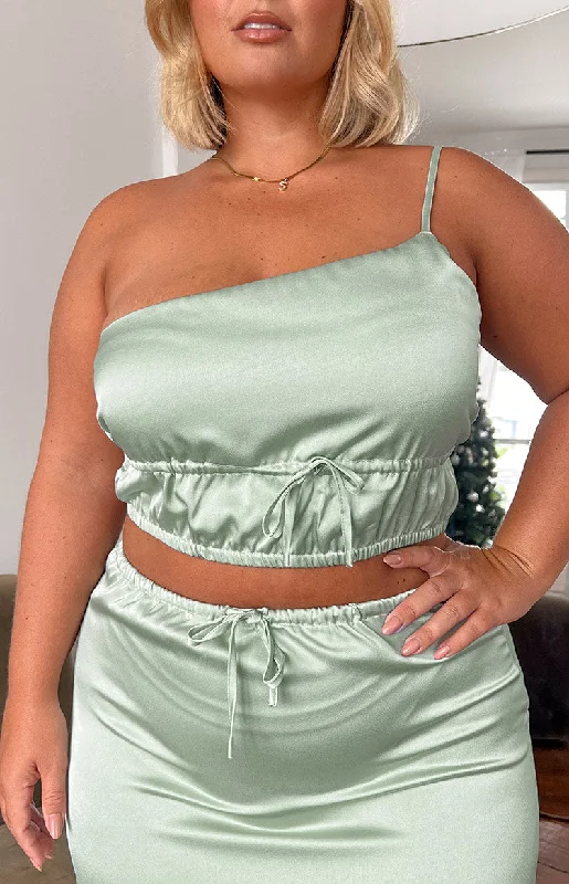 lala-sage-satin-crop-top