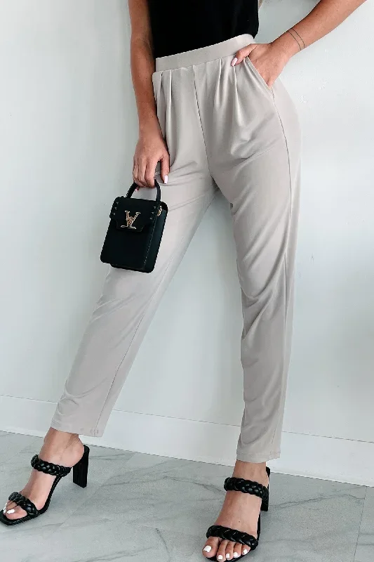 Levi Pleated Waist Pants (Ash)