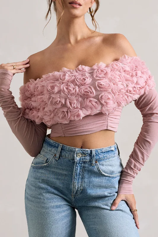 libbie-pink-mesh-floral-bardot-top-cl134751008