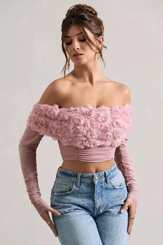 libbie-pink-mesh-floral-bardot-top-cl134751008