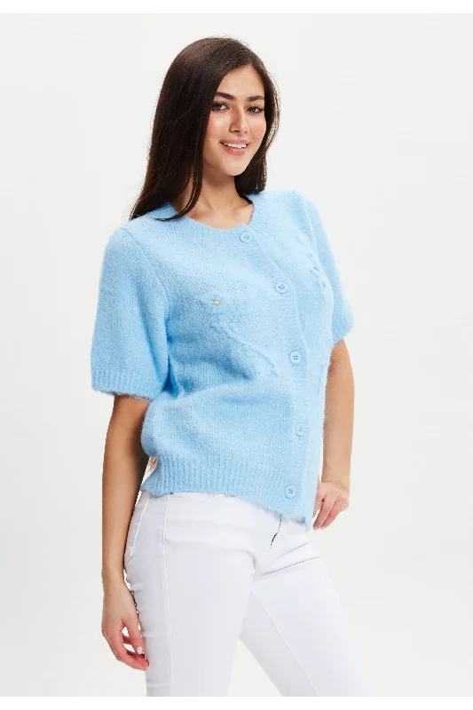 liquorish-blue-knitted-floral-short-sleeve-cardigan