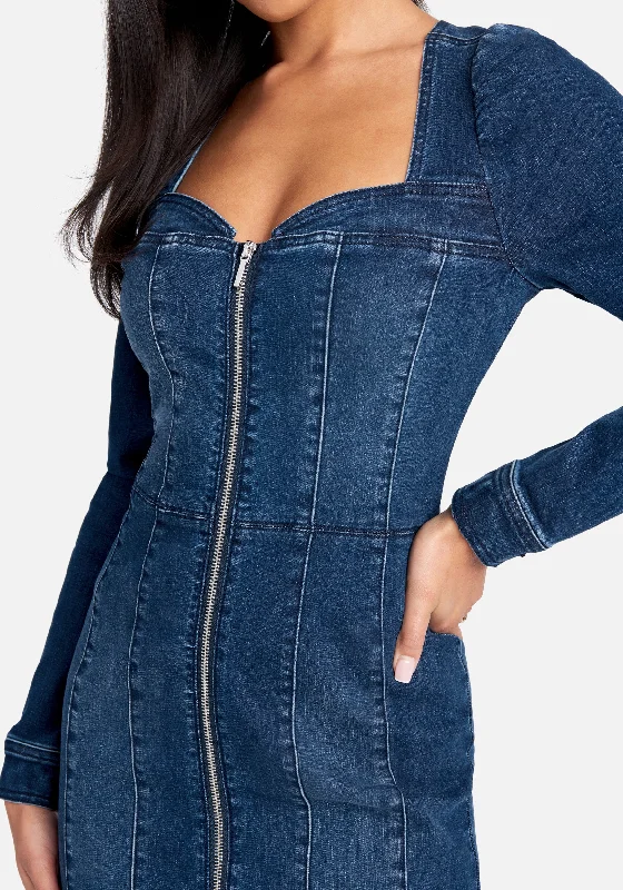 long-sleeve-zip-front-bustier-denim-dress