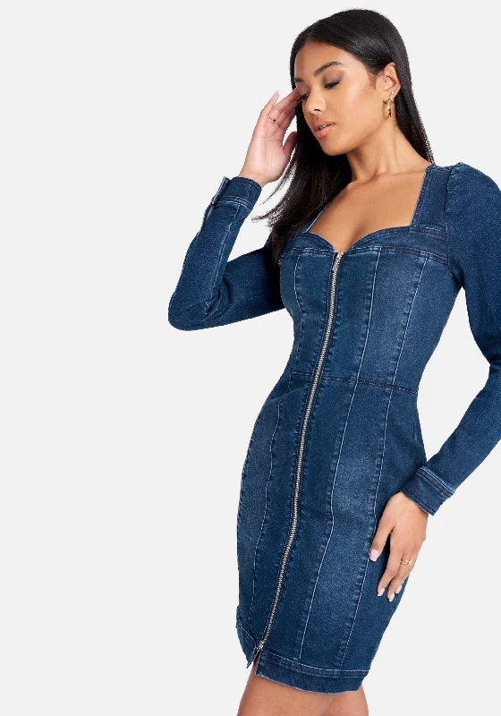 long-sleeve-zip-front-bustier-denim-dress