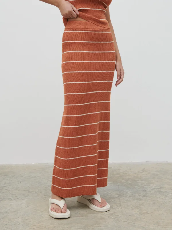 louisa-stripe-knit-skirt-terracotta-and-cream