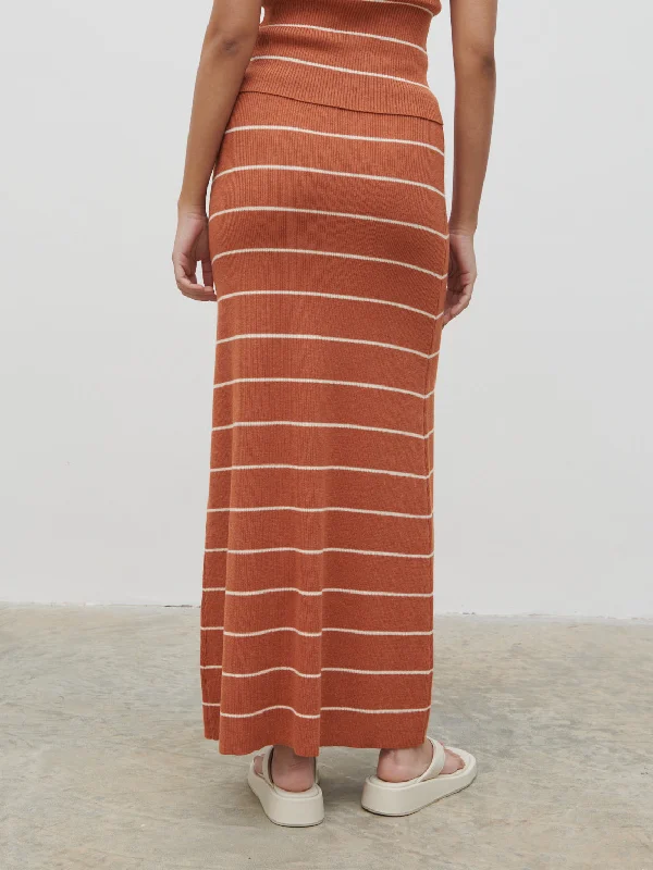 louisa-stripe-knit-skirt-terracotta-and-cream