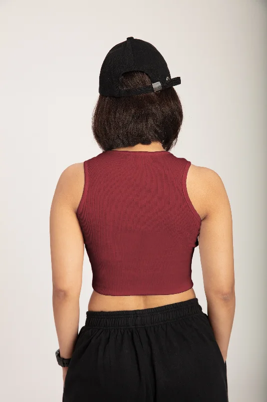 maroon-rib-racer-vest-top