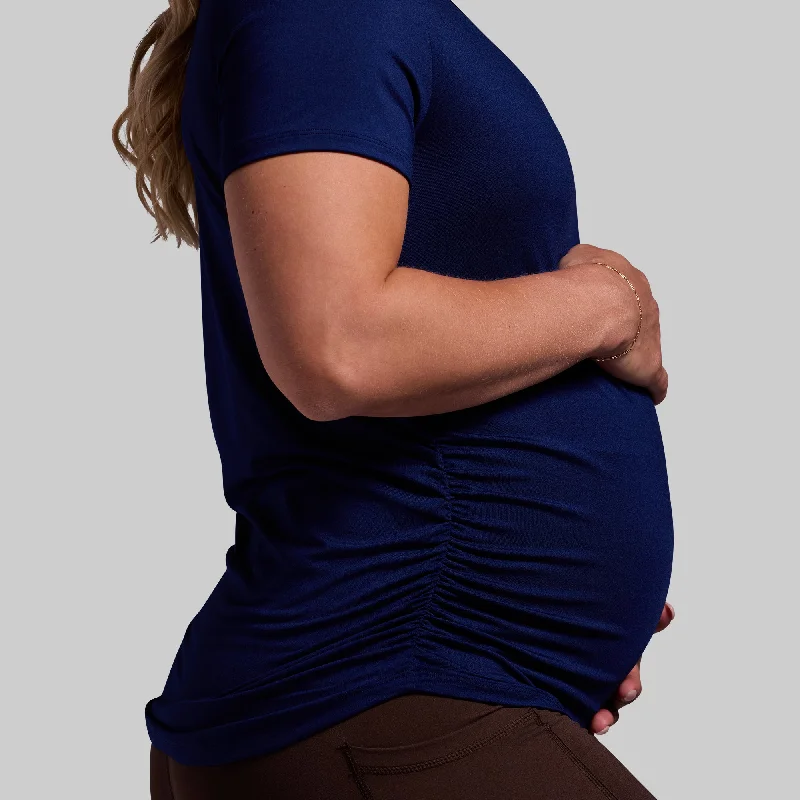 maternity-athleisure-short-sleeve-v-neck-blue-depths