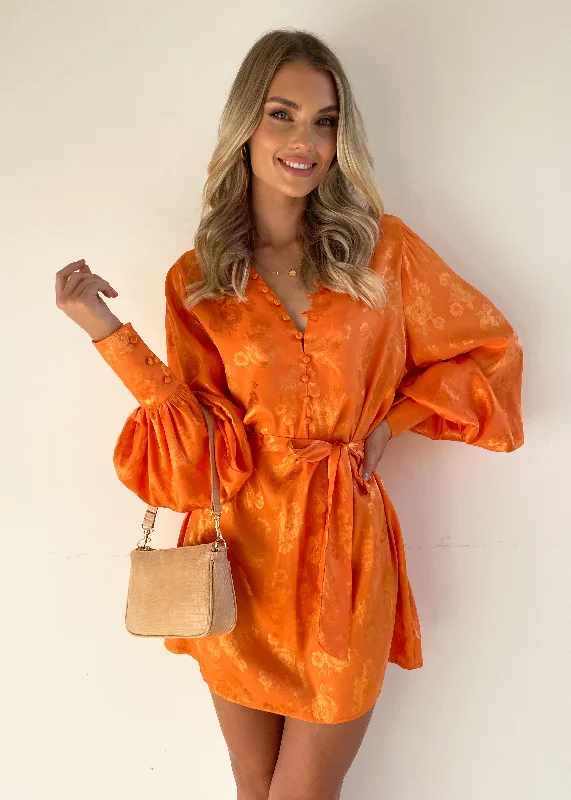 Maysin Dress - Tangerine