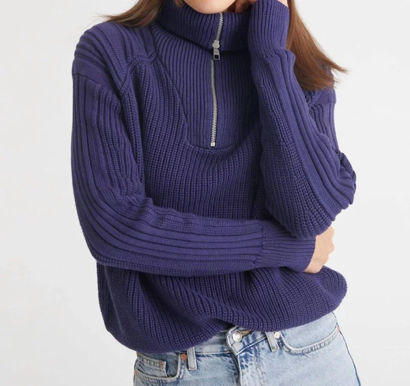 Nina Sweater In Indigo