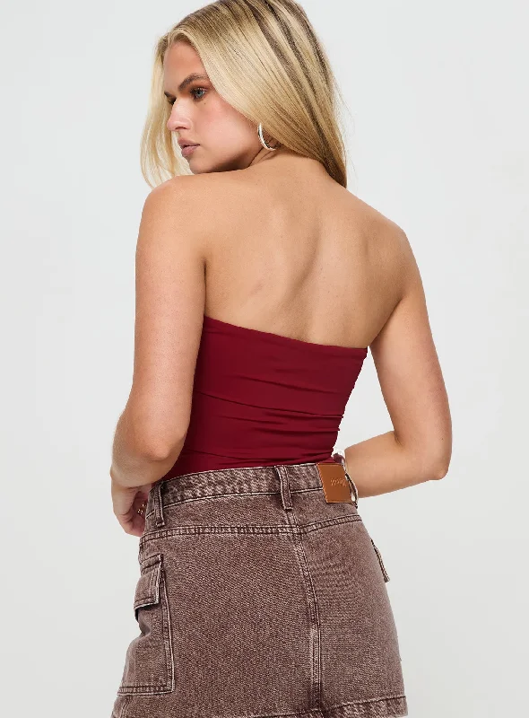 niner-strapless-bodysuit-burgundy-petite