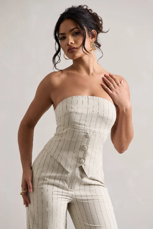 on-time-beige-pinstripe-tailored-bandeau-top-cl132231103