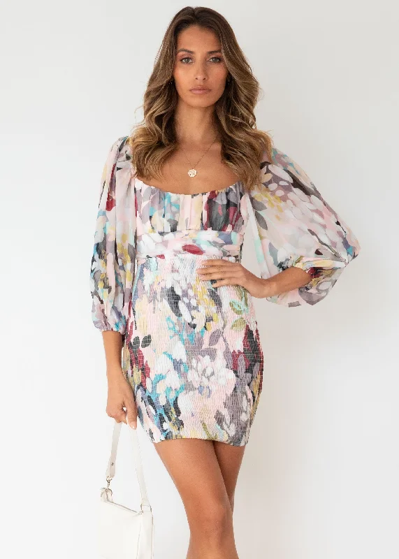 Open Promises Dress - Blush Watercolour