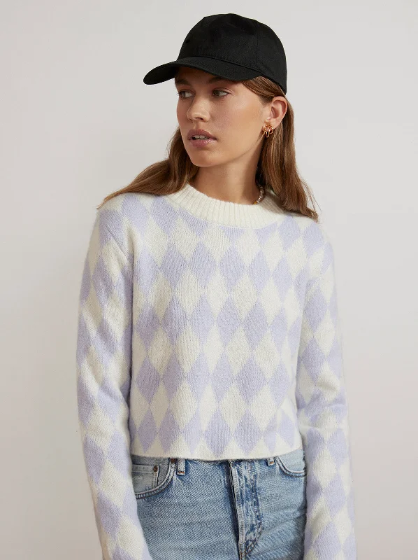 rory-lilac-diamond-checker-sweater