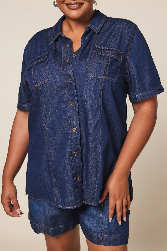 sam-tencel-shirt-short-sleeve-in-dark-wash