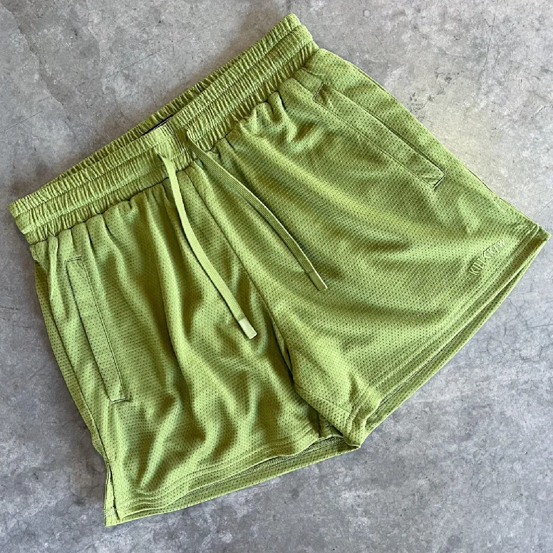 simple-muay-thai-shorts-mid-thigh-cut-dark-green