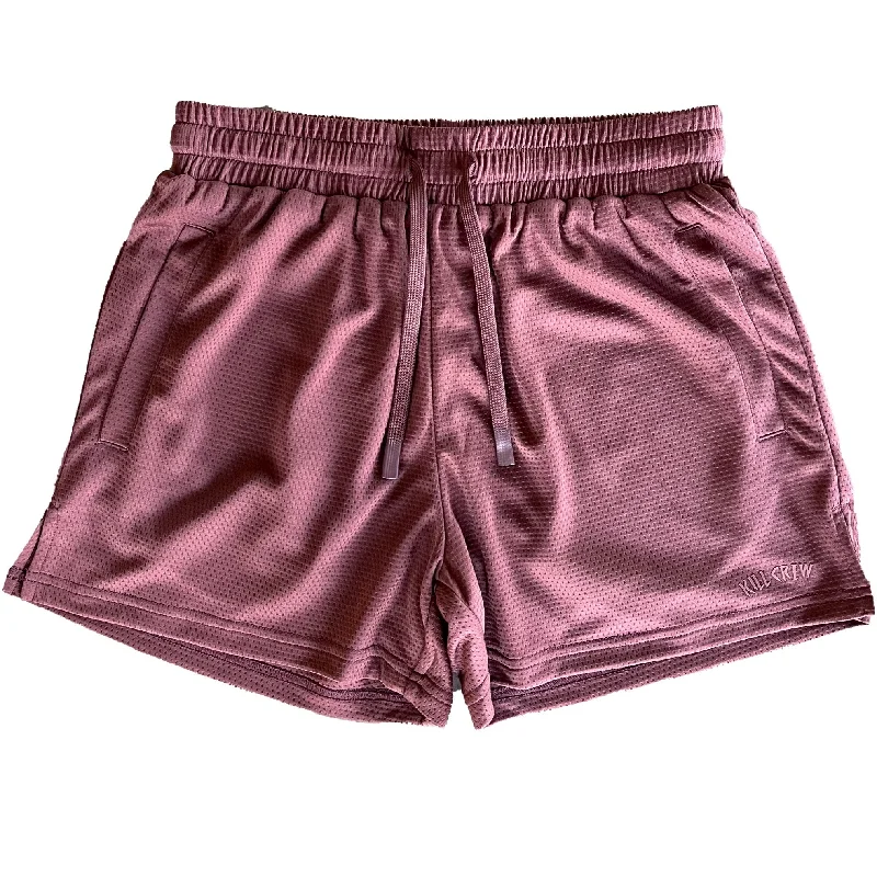 SIMPLE MUAY THAI SHORTS (MID THIGH CUT) - MAROON