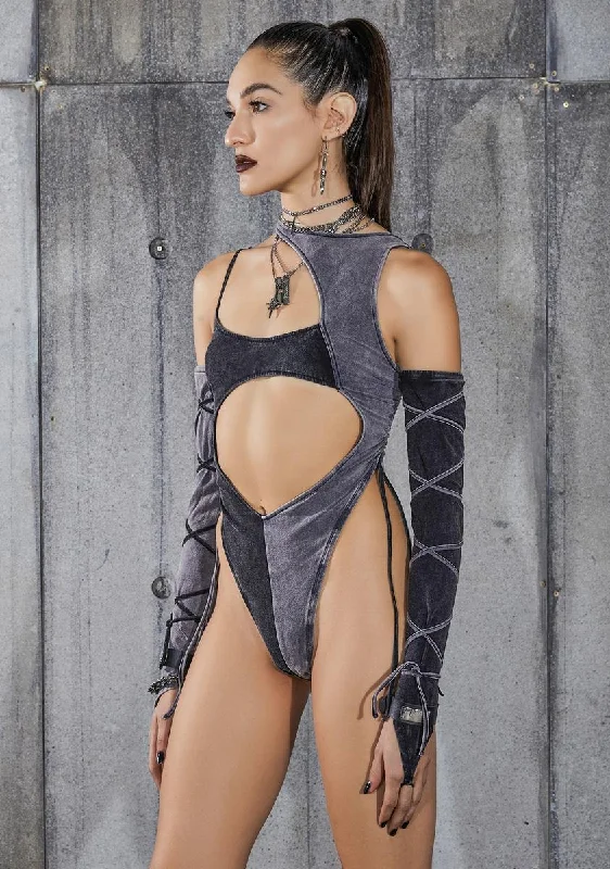 snare-two-tone-asymmetric-bodysuit-and-gloves-set