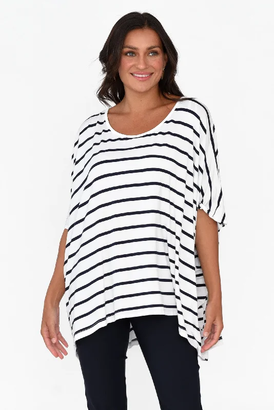 sorronda-white-stripe-bamboo-batwing-top