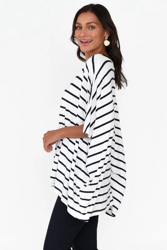 sorronda-white-stripe-bamboo-batwing-top