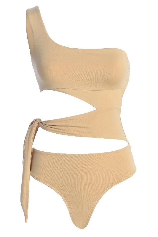 Tan Pull Me Closer Bodysuit