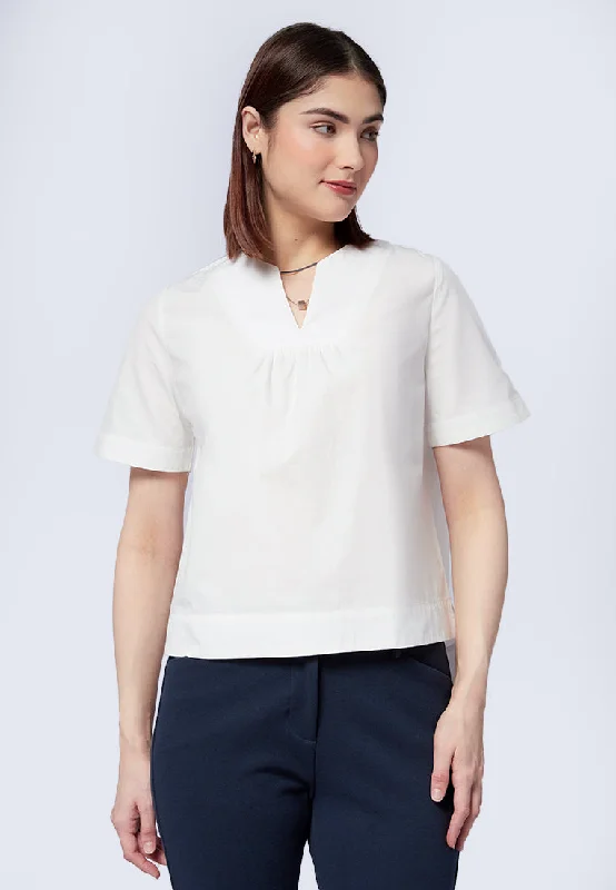 v-neck-panel-short-sleeve-blouse-24c052-off-white