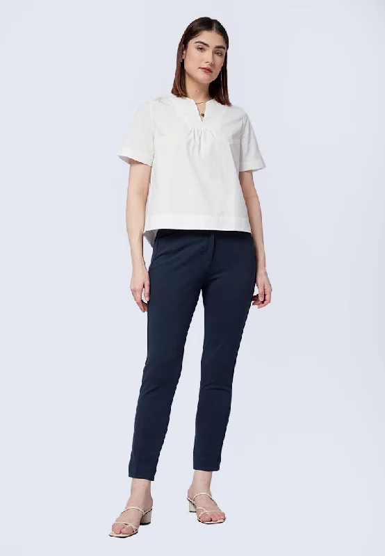 v-neck-panel-short-sleeve-blouse-24c052-off-white