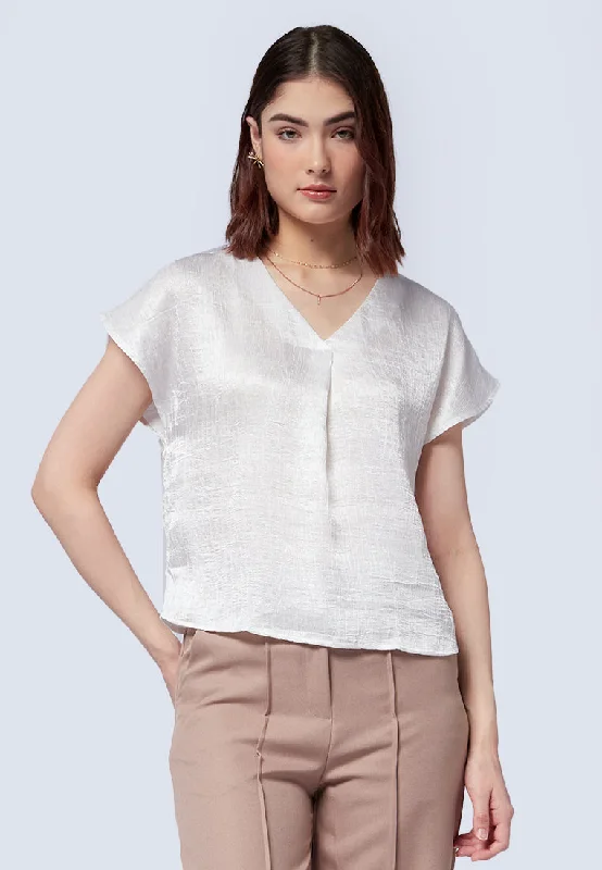 v-neck-short-sleeve-blouse-24c046-off-white