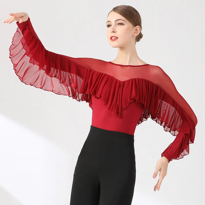 womens-long-sleeve-ruffle-lace-latin-dance-tops-dance-bodysuit-dance-wear