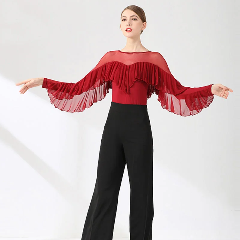 womens-long-sleeve-ruffle-lace-latin-dance-tops-dance-bodysuit-dance-wear